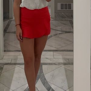 Red Zara Skort